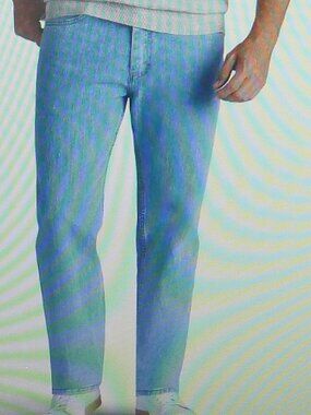 Lee Men's Relaxed Fit Straight Leg Jeans Light 30 W x 36 L